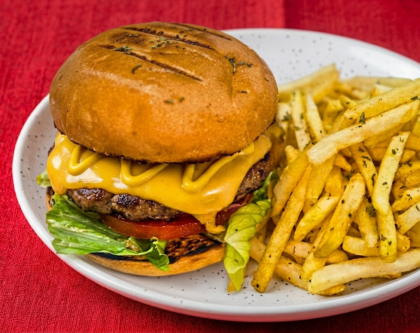The Jolly Roger burger